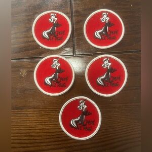 Vintage 1970’s Swiss Maid Quality Emblems Looney Tunes Pepe Le Pew Patches (5)